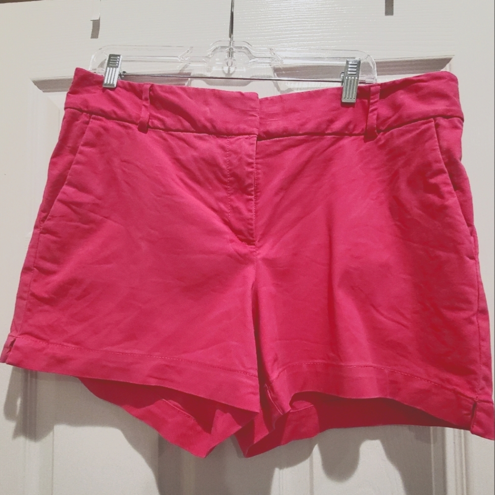 LOFT pink riviera shorts size 12